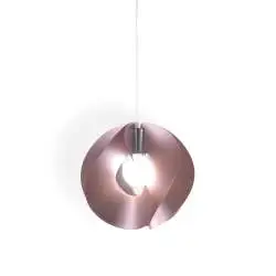 Sospensione Moderna Atom Polilux ® Pink Metal E Metallo Cromo 1 Luce E27 D54Cm
