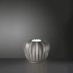 Lampada Ricaricabile Da Tavolo Queen Polilux ® Argento 1 Luce Led D29Cm