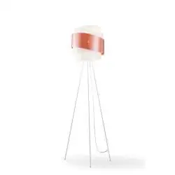 Piantana Moderna 3 Piedi Bea Polilux ® Rame E Metallo 1 Luce E27