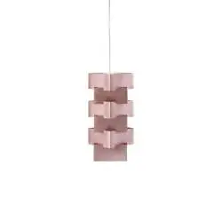 Sospensione Moderna Building Polilux ® Pink Metal E Metallo Cromo 1 Luce E27