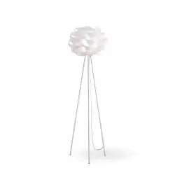 Piantana Moderna 3 Piedi Cloud Polilux ® Bianco E Metallo 1 Luce E27