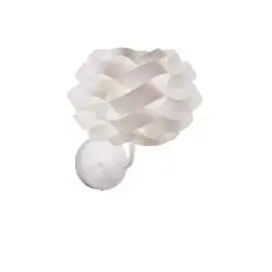 Applique Moderna Cloud Polilux ® Bianco E Metallo 1 Luce E14