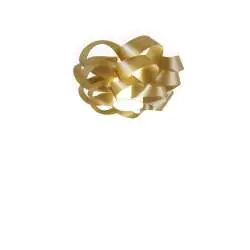 Plafoniera Moderna Cloud Polilux ® New Gold 1 Luce E27 D50Cm