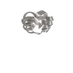 Plafoniera Moderna Cloud Polilux ® Argento 1 Luce E27 D60Cm