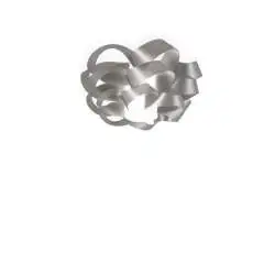 Plafoniera Moderna Cloud Polilux ® Argento 2 Luci E27