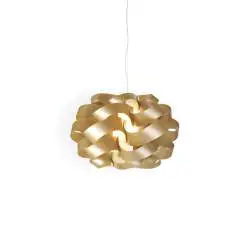 Lampadario Moderno Cloud Polilux ® New Gold E Metallo Cromo 5 Luci E27