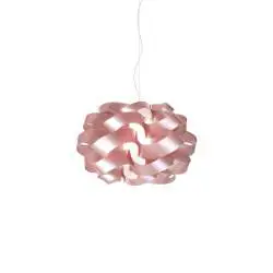 Sospensione Moderna Cloud Polilux ® Pink Metal E Metallo Cromo 1 Luce E14