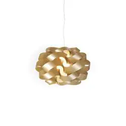 Sospensione Moderna Cloud Polilux ® New Gold E Metallo Cromo 1 Luce E27 D.50Cm
