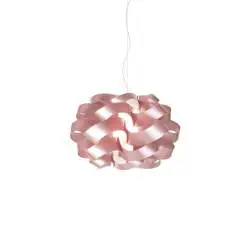 Sospensione Moderna Cloud Polilux ® Pink Metal E Metallo Cromo 1 Luce E27 D.50Cm