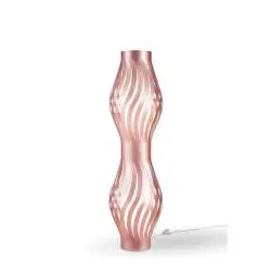 Piantana Moderna Helios Polilux ® Pink Metal 2 Luci E27 H123Cm