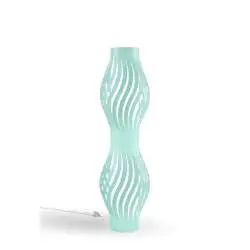 Piantana Moderna Helios Polilux ® Verde Pastello 2 Luci E27 H123Cm