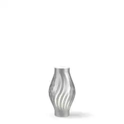 Lampada Da Scrivania-Ufficio Moderna Helios Polilux ® Argento 1 Luce E14