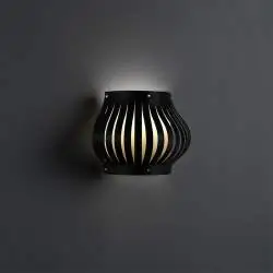 Applique Moderna Helios Polilux ® Nero 1 Luce E27 H25Cm