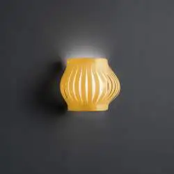 Applique Moderna Helios Polilux ® Ocra Pastello 1 Luce E27 H25Cm