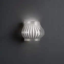 Applique Moderna Helios Polilux ® Argento 1 Luce E27 H25Cm