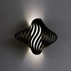 Applique Moderna Helios Polilux ® Nero 1 Luce E27