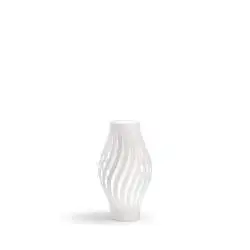 Lampada Da Scrivania-Ufficio Moderna Helios Polilux ® Bianco 1 Luce E27 H40Cm