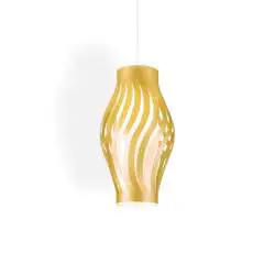 Sospensione Moderna Helios Polilux ® New Gold 1 Luce E27 H40Cm