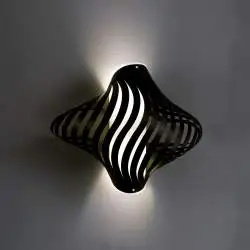 Applique Moderna Helios Polilux ® Nero 2 Luci E27