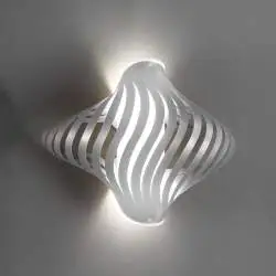 Applique Moderna Helios Polilux ® Argento 2 Luci E27