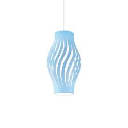 Sospensione Moderna Helios Polilux ® Blu Pastello 1 Luce E27 H61Cm Sospensione Moderna Helios Polilux ® Blu Pastello 1 Luce E27 H61Cm