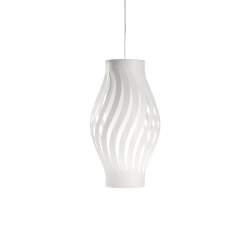 Sospensione Moderna Helios Polilux ® Bianco 1 Luce E27 H61Cm Sospensione Moderna Helios Polilux ® Bianco 1 Luce E27 H61Cm