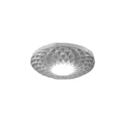 Applique Moderna Dalia Polilux ® Argento 1 Luce Led Integrato 20W 3000K