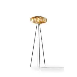 Piantana Moderna Flat Polilux ® New Gold E Metallo 1 Luce E27