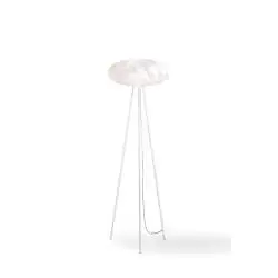 Piantana Moderna Flat Polilux ® Bianco E Metallo 1 Luce E27