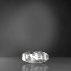 Lampada Da Scrivania-Ufficio Moderna Flat Polilux ® Argento 1 Luce E14