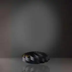 Lampada Da Scrivania-Ufficio Moderna Flat Polilux ® Nero 1 Luce E27