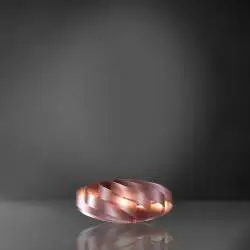 Lampada Da Scrivania-Ufficio Moderna Flat Polilux ® Pink Metal 1 Luce E27