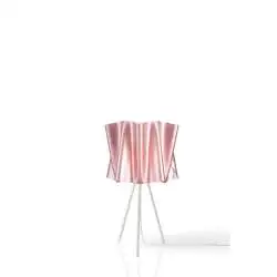 Lampada Da Scrivania Moderna 3 Piedi Folio Polilux ® Pink Metal 1 Luce E27
