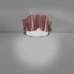 Plafoniera Moderna Folio Polilux ® Pink Metal 3 Luci E27