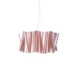 Sospensione Moderna Folio Polilux ® Pink Metal E Metallo Cromo 1 Luce E27 D60Cm