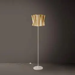 Piantana Moderna Folio Polilux ® New Gold E Metallo 1 Luce E27