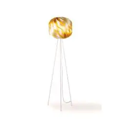 Piantana Moderna 3 Piedi Globe Polilux ® New Gold E Metallo 1 Luce E27