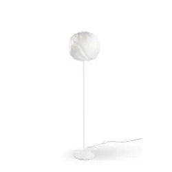 Piantana Moderna Globe Polilux ® Bianco E Metallo 1 Luce E27