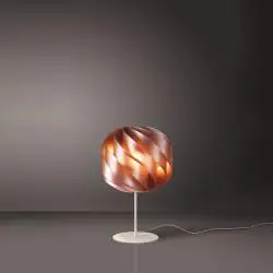 Lampada Da Scrivania-Ufficio Moderna Globe Polilux ® Rame E Metallo 1 Luce E27