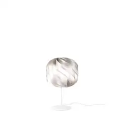 Lampada Da Scrivania Moderna Globe Polilux ® Argento E Metallo 1 Luce E27