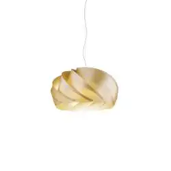 Sospensione Moderna Half Globe Polilux ® New Gold E Metallo Cromo 1 Luce E27