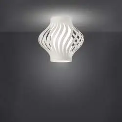 Plafoniera Moderna Helios Polilux ® Bianco 1 Luce E27