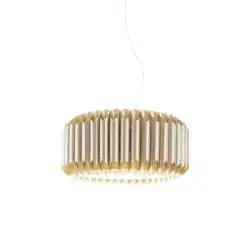 Lampadario Moderno Louise Polilux ® New Gold E Metallo Cromo 3 Luci E27