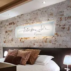 Plafoniera Moderna Litos Polilux ® Grafica Rome 1 Luce Led 18W 3000K