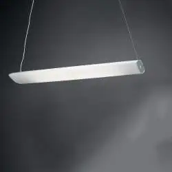 Sospensione Moderna Litos Polilux ® Bianco 1 Luce Led 18W 3000K