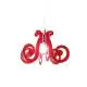 Sospensione Moderna Space Collection Polilux ® Rosso Fluorescente E27 D64Cm