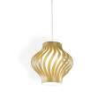 Sospensione Da Esterno Moderna Helios Polilux ® New Gold 1 Luce E27 OUT/H39/S/NGLD