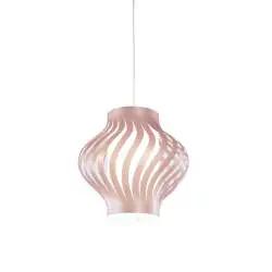 Sospensione Da Esterno Moderna Helios Polilux ® Pink Metal 1 Luce E27