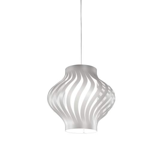 Sospensione Da Esterno Moderna Helios Polilux ® Argento 1 Luce E27 OUT/H39/S/SVR