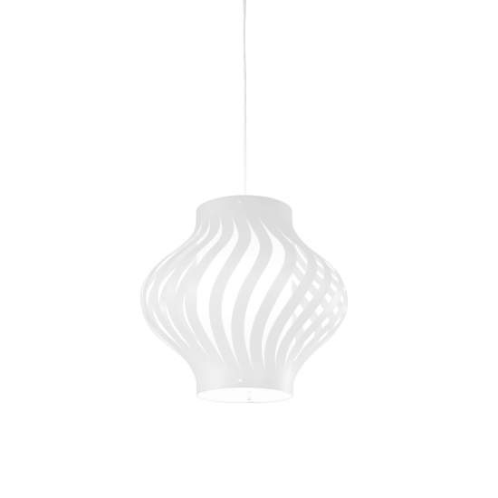 Sospensione Da Esterno Moderna Helios Polilux ® Bianco 1 Luce E27 OUT/H39/S/W